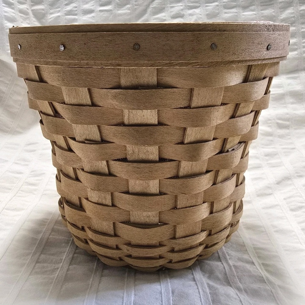 Longaberger Bouquet Basket 2003 OPP ORCHARD PARK‎ PLAID Liner Protector